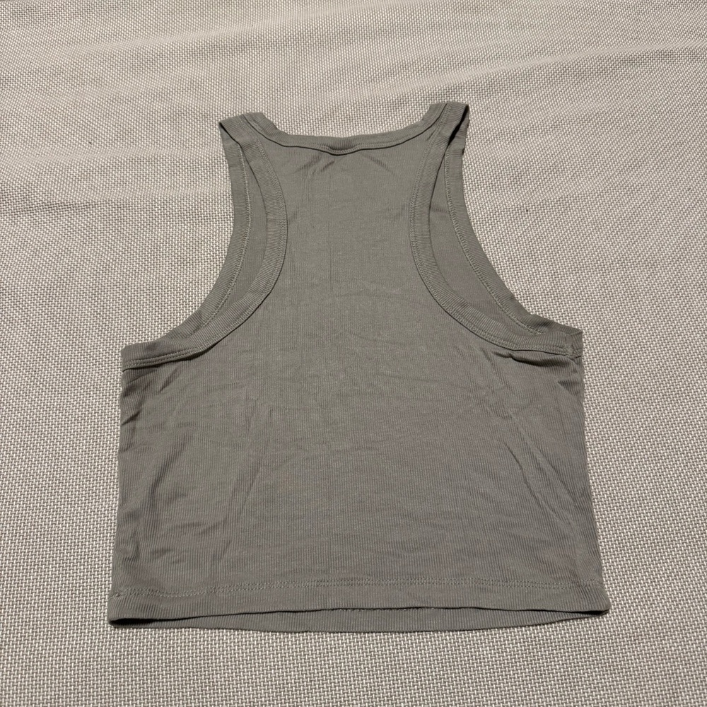 Aritzia Sunday Best Green Racer Back Tank Top - Picture 2 of 2